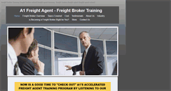 Desktop Screenshot of a1freightbrokertraining.com